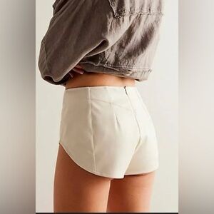 NWT Free People We The Free Keep It Brief Vegan Micro Shorts size Large Cream